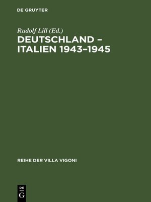 cover image of Deutschland – Italien 1943–1945